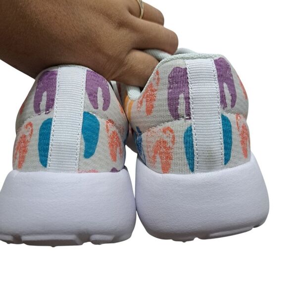 Groove Bags Custom Print Dentistry Lightweight Lace Up Sneaker White Multi Siz 8 - Picture 3 of 13